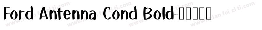 Ford Antenna Cond Bold字体转换
